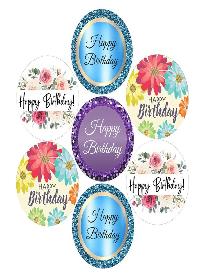 SLGIFT ملصقات فينيل بتصميم عيد ميلاد سعيد من SLGIFT، ملصقات فينيل ذاتية اللصق، 40 قطعة، ملصقات دائرية 2 × 2 بوصة، 4 تصاميم فريدة، R196 - Image 1